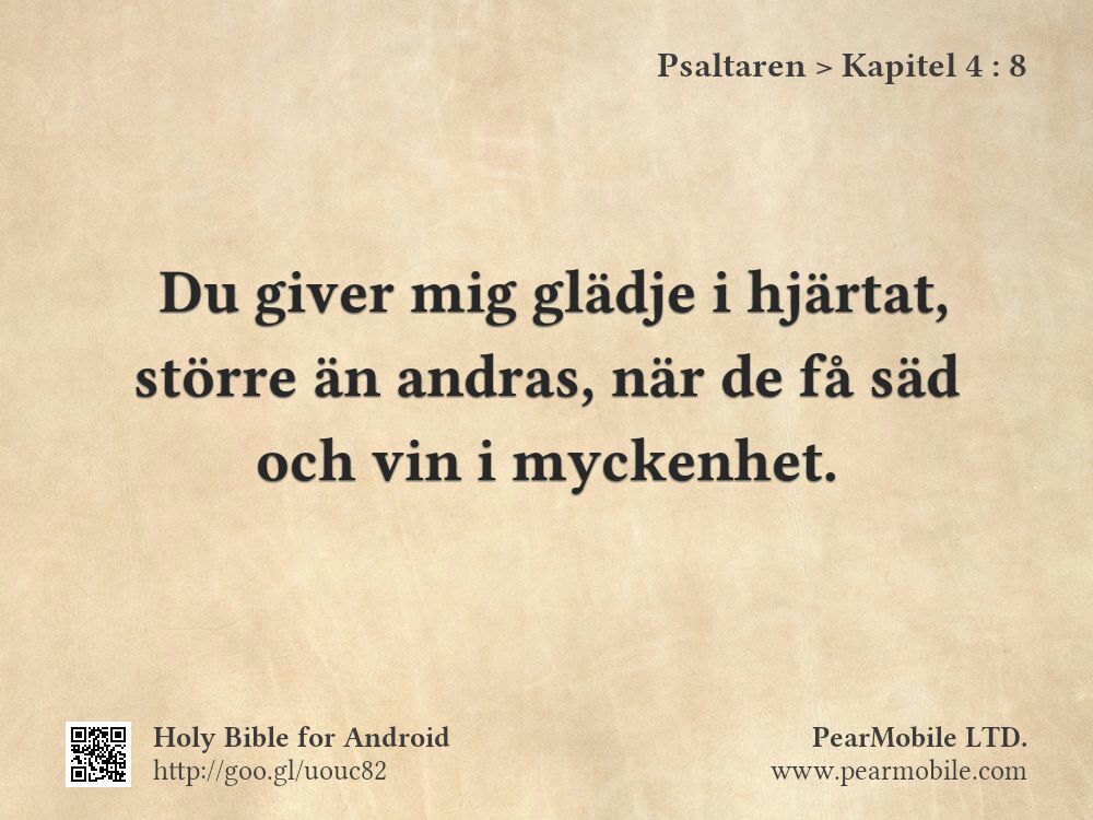 Psaltaren, Kapitel 4:8